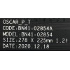 MAIN PARA SMART TV SAMSUNG 8K RESOLUCION (7,680 x 4,320) UHD CON HDR / NUMERO DE PARTE BN94-16861T / BN41-02854A / BN97-18317Q / 20210914 / 010234556934 / PANEL CY-TA075JLAV5H / MODELO QN75QN900AFXZA
